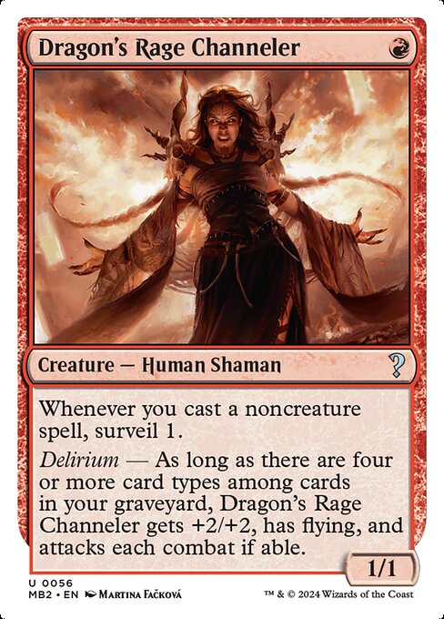 Dragon's Rage Channeler (MB2) — Nonfoil