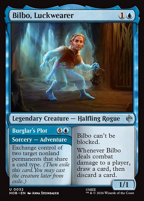 Bilbo, Luckwearer // Burglar's Plot (HOB) — Nonfoil