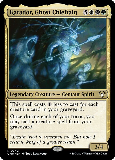 Karador, Ghost Chieftain (CMM) — Nonfoil