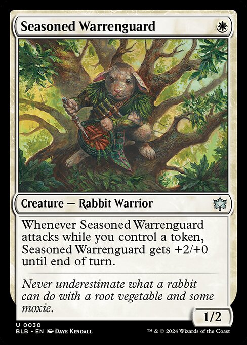 Seasoned Warrenguard (BLB) — Nonfoil