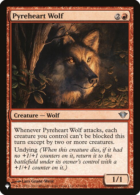 Pyreheart Wolf (PLST) — Nonfoil