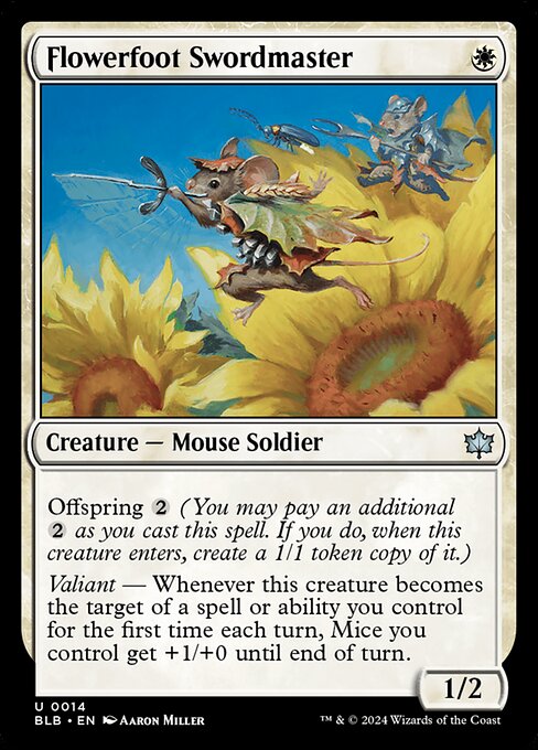 Flowerfoot Swordmaster (BLB) — Nonfoil