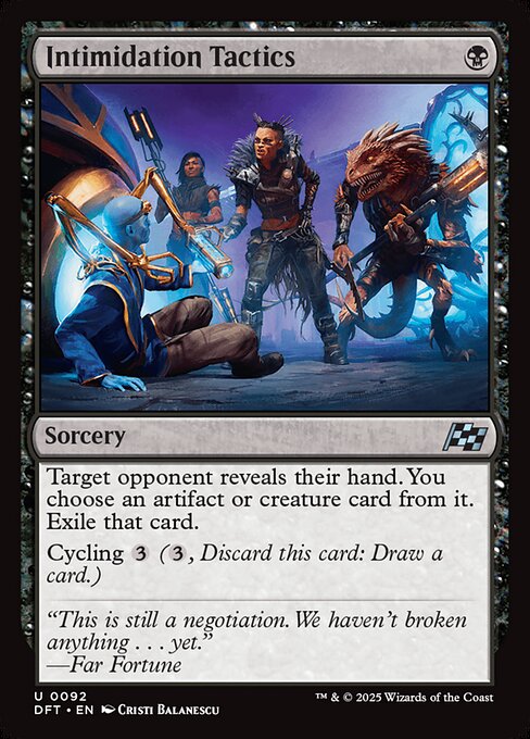 Intimidation Tactics (DFT) — Foil