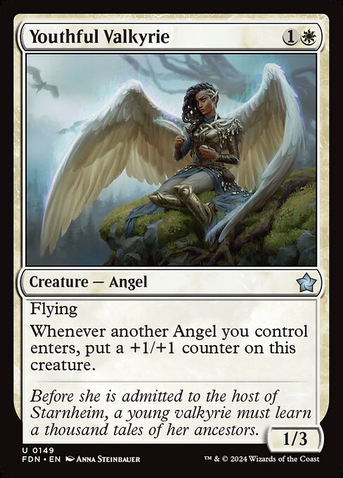 Youthful Valkyrie (FDN) — Nonfoil