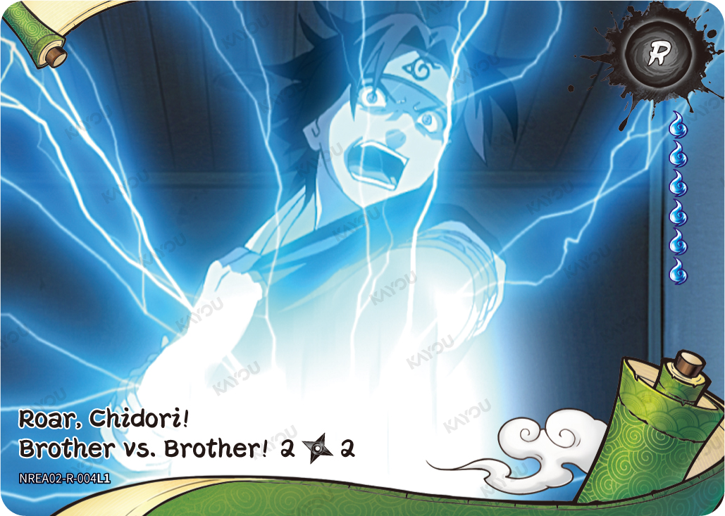 Roar, Chidori! Brother vs Brother NREA02-R-004L1 R Earth Scroll 2 Kayou Naruto