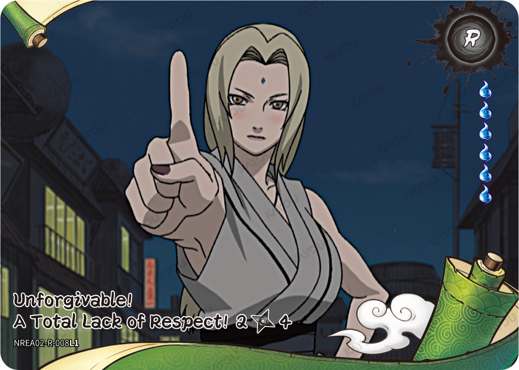Unforgivable! A Total Lack of Respect NREA02-R-008L1 R Earth Scroll 2 Naruto
