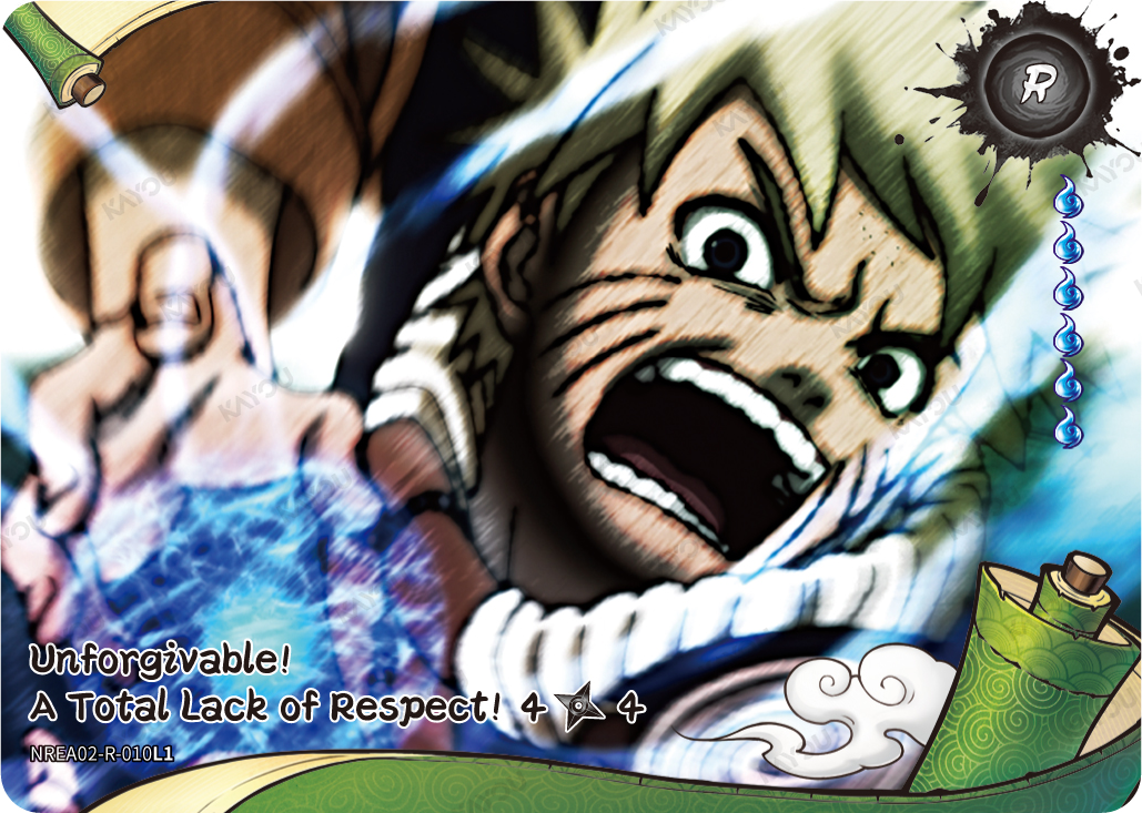 Unforgivable! A Total Lack of Respect NREA02-R-010L1 R Earth Scroll 2 Naruto