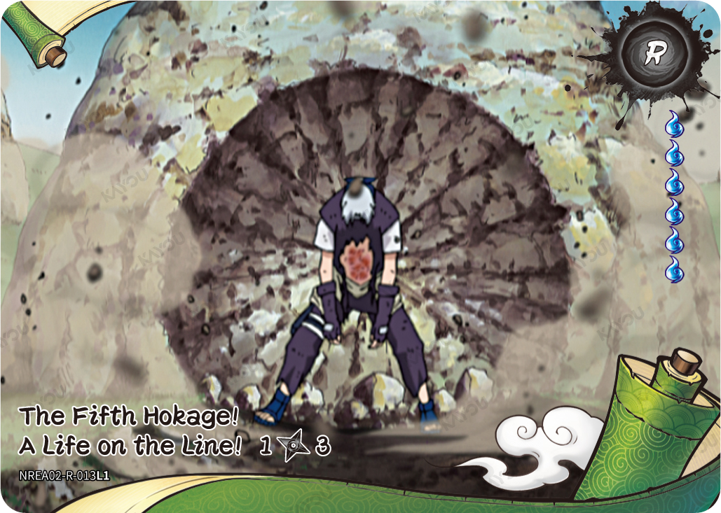 The Fifth Hokage! A Life on the Line NREA02-R-013L1 R Earth Scroll 2 Naruto