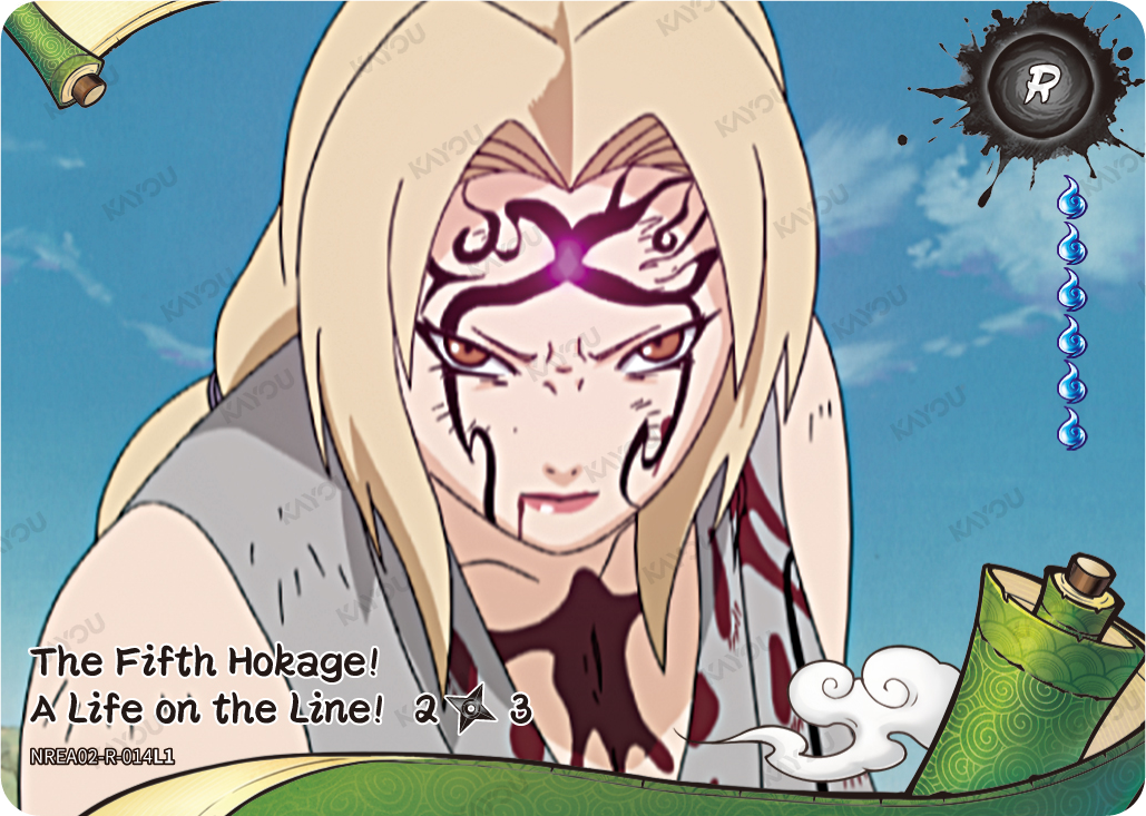 The Fifth Hokage! A Life on the Line NREA02-R-014L1 R Earth Scroll 2 Naruto