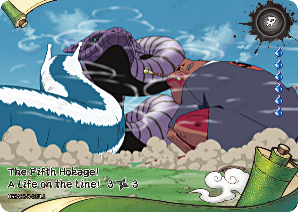 The Fifth Hokage! A Life on the Line NREA02-R-015L1 R Earth Scroll 2 Naruto