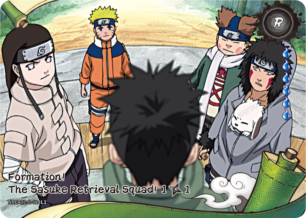 Formation! The Sasuke Retrieval Squad NREA02-R-024L1 R Earth Scroll 2 Naruto