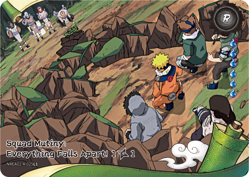 Squad Mutiny: Everything Falls Apart NREA02-R-025L1 R Earth Scroll 2 Naruto