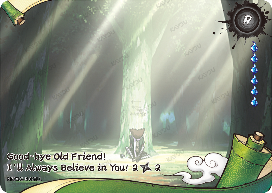 Good-bye Old Friend. I'll Always Believe in You NREA02-R-027L1 R Earth Scroll 2 