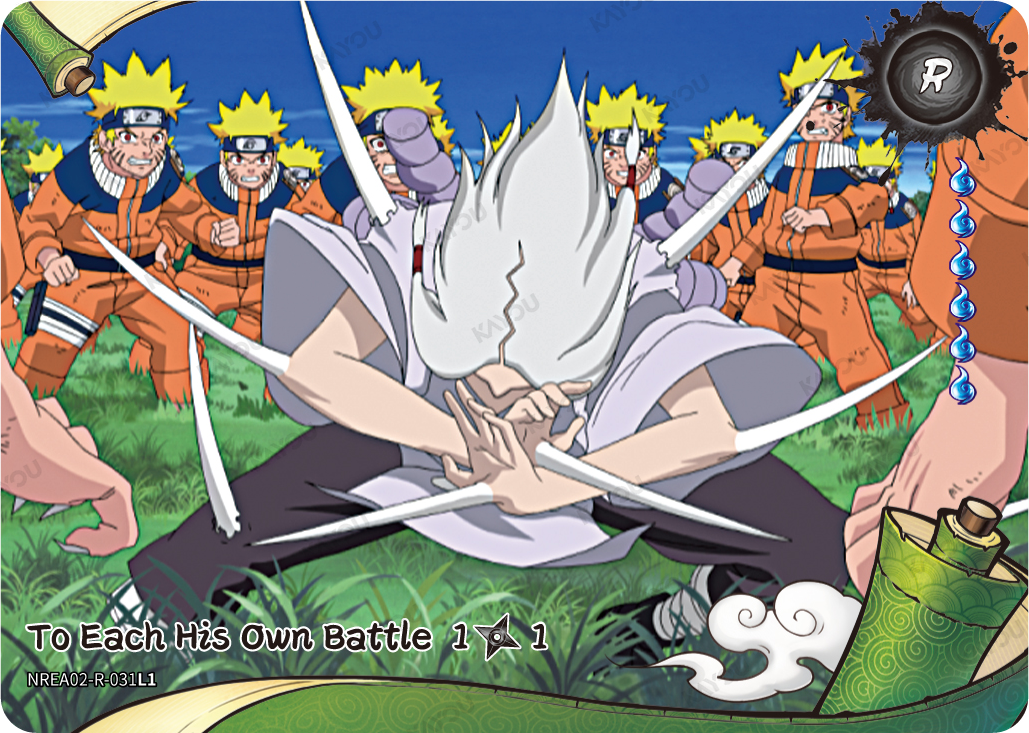 To Each His Own Battle NREA02-R-031L1 R Earth Scroll 2 Kayou Naruto
