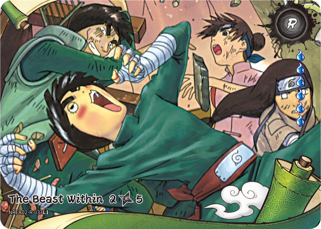 The Beast Within NREA02-R-033L1 R Earth Scroll 2 Kayou Naruto