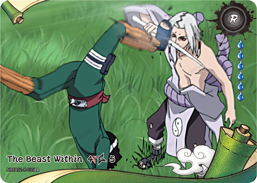 The Beast Within NREA02-R-035L1 R Earth Scroll 2 Kayou Naruto