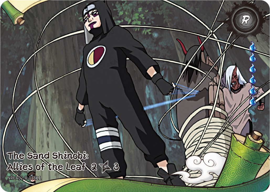 The Sand Shinobi: Allies of the Leaf NREA02-R-038L1 R Earth Scroll 2 Naruto