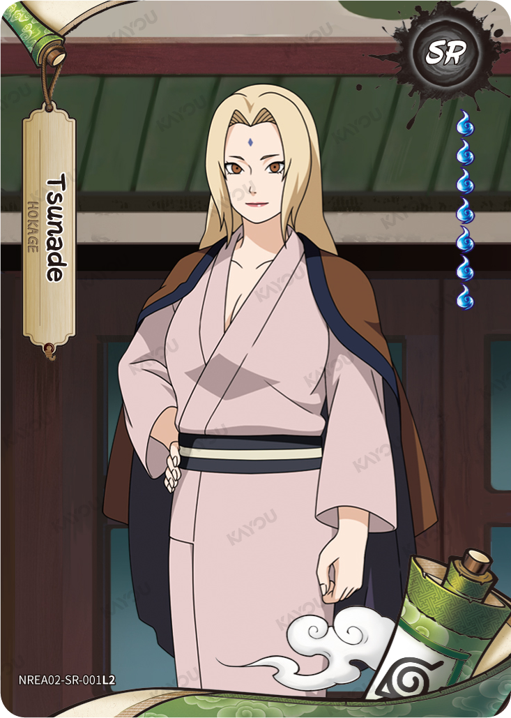 Tsunade NREA02-SR-001L2 SR Earth Scroll 2 Kayou Naruto