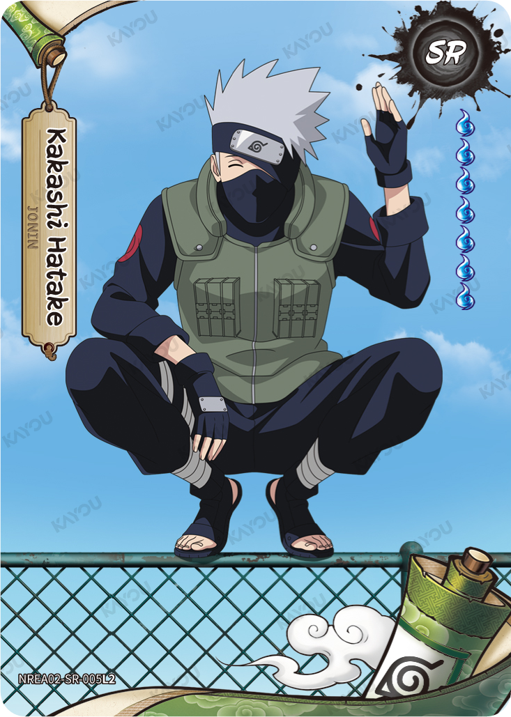 Kakashi Hatake NREA02-SR-005L2 SR Earth Scroll 2 Kayou Naruto