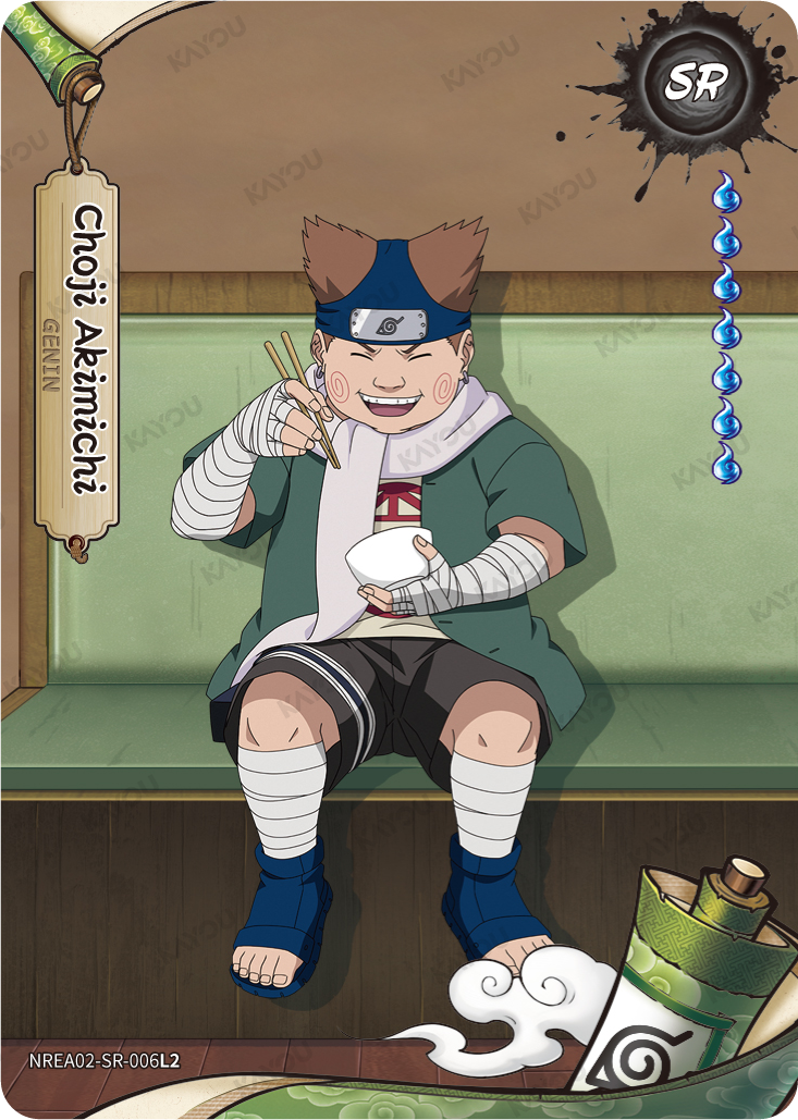 Choji Akimichi NREA02-SR-006L2 SR Earth Scroll 2 Kayou Naruto