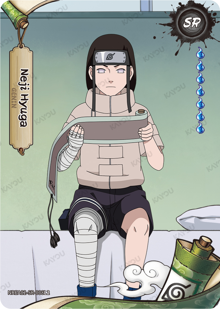 Neji Hyuga NREA02-SR-008L2 SR Earth Scroll 2 Kayou Naruto