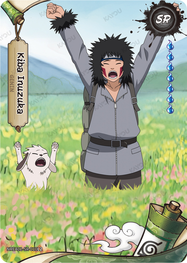Kiba Inuzuka NREA02-SR-010L2 SR Earth Scroll 2 Kayou Naruto