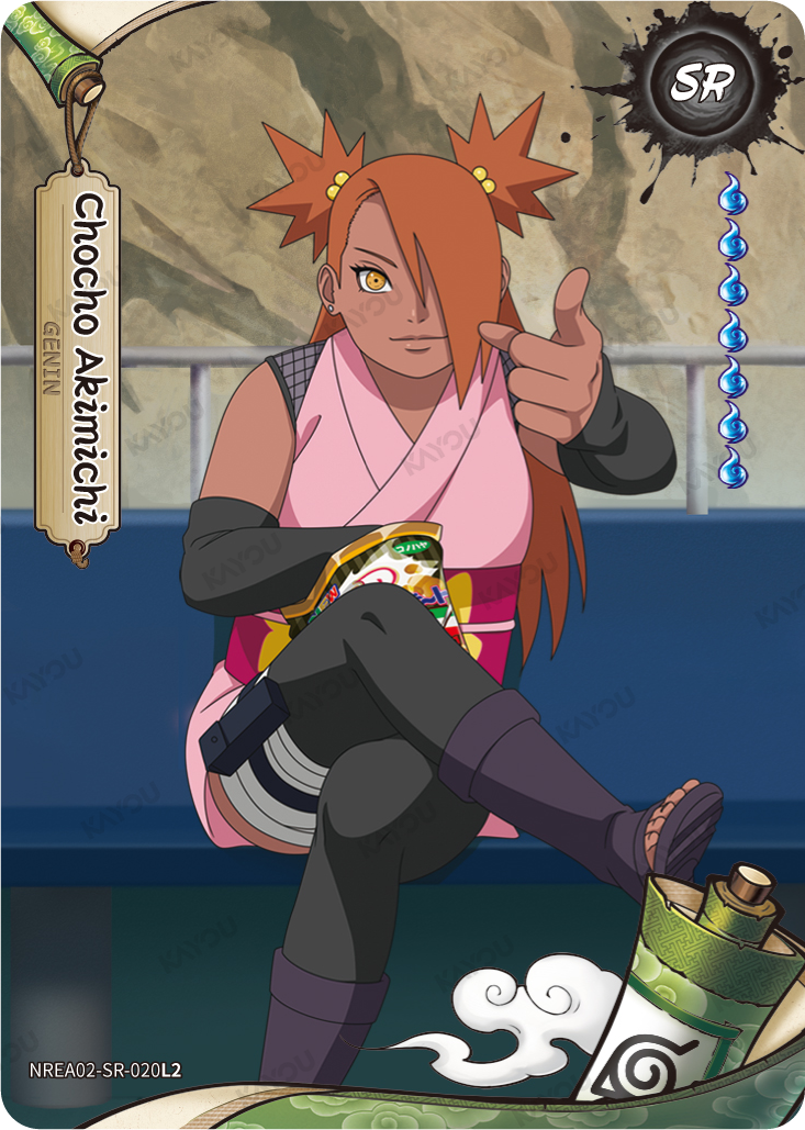 ChoCho Akimichi NREA02-SR-020L2 SR Earth Scroll 2 Kayou Naruto