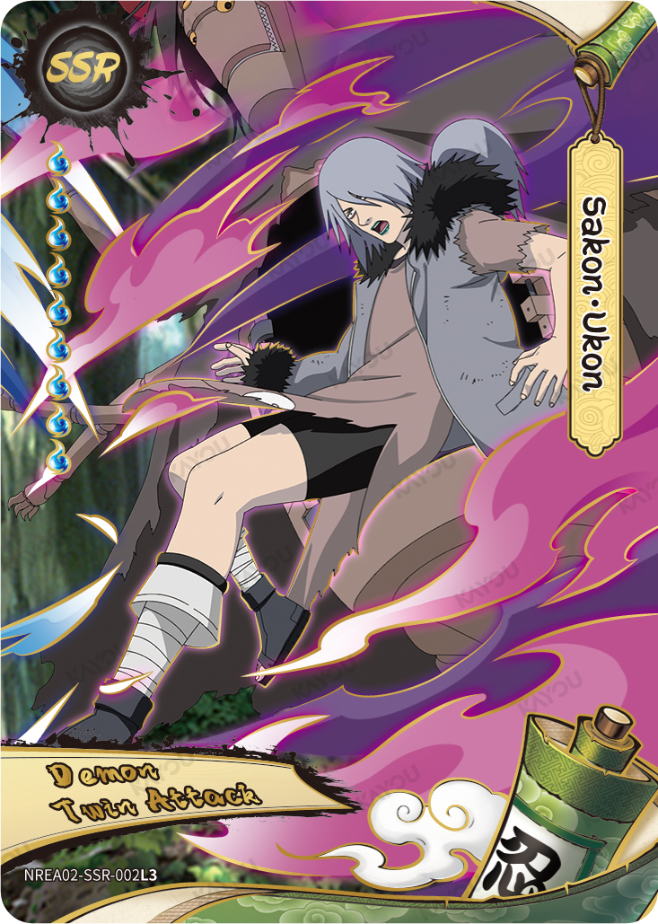 Sakon & Ukon NREA02-SSR-002L3 SSR Earth Scroll 2 Kayou Naruto