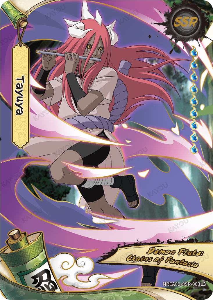 Tayuya NREA02-SSR-003L3 SSR Earth Scroll 2 Kayou Naruto