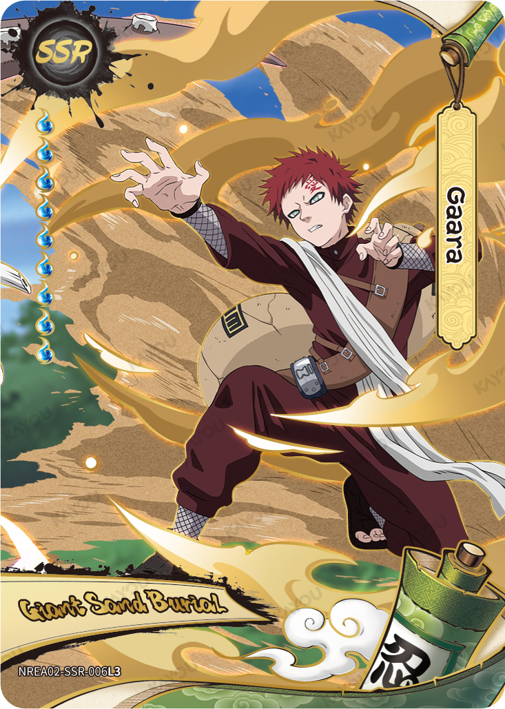 Gaara NREA02-SSR-006L3 SSR Earth Scroll 2 Kayou Naruto