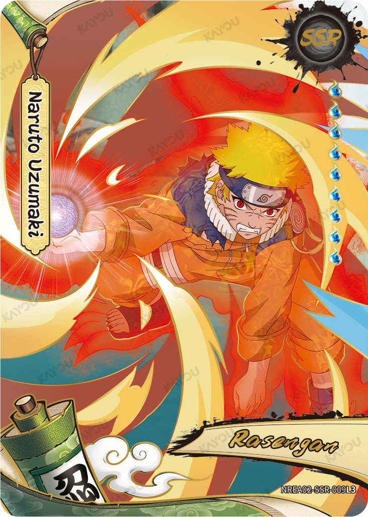 Naruto Uzumaki NREA02-SSR-009L3 SSR Earth Scroll 2 Kayou Naruto