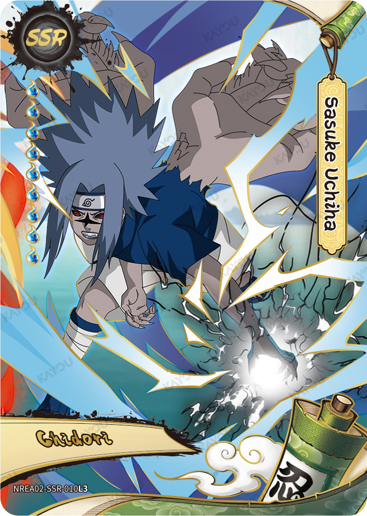 Sasuke Uchiha NREA02-SSR-010L3 SSR Earth Scroll 2 Kayou Naruto