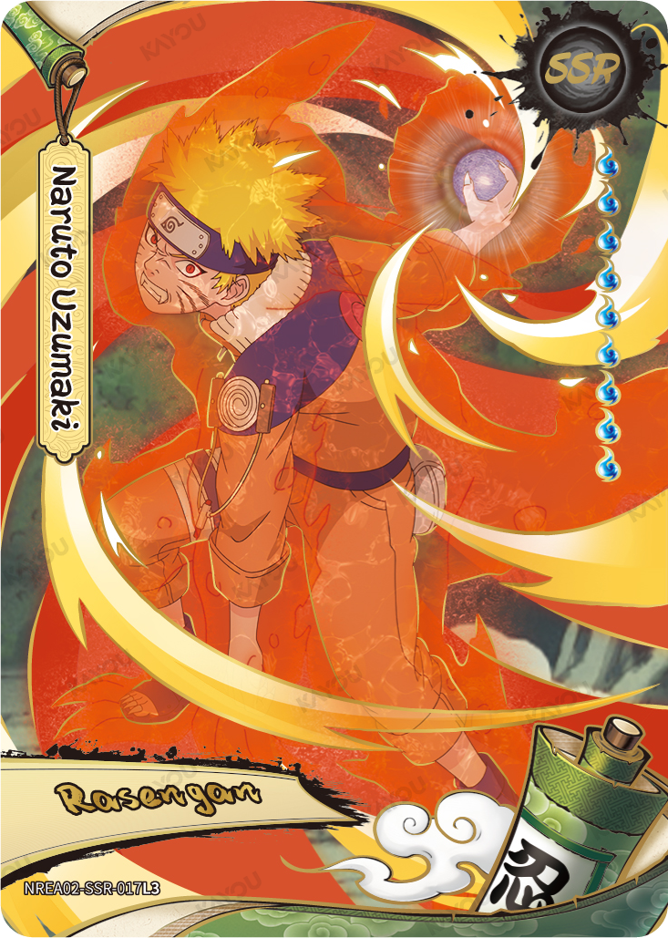 Naruto Uzumaki NREA02-SSR-017L3 SSR Earth Scroll 2 Kayou Naruto
