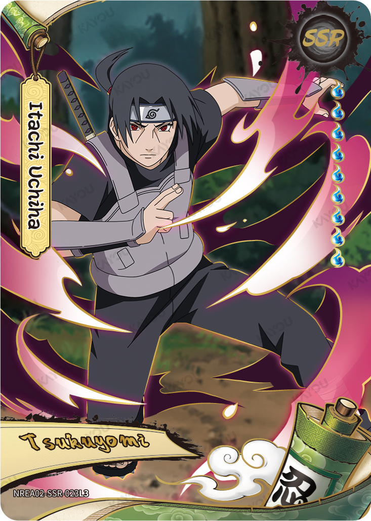 Itachi Uchiha NREA02-SSR-023L3 SSR Earth Scroll 2 Kayou Naruto