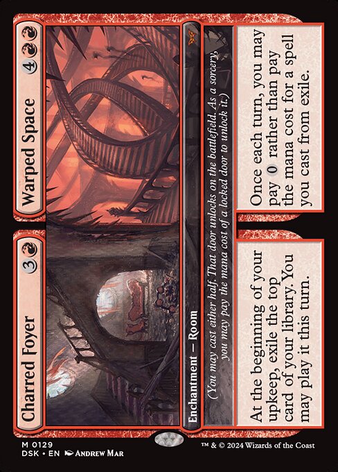 Charred Foyer // Warped Space (DSK) — Nonfoil