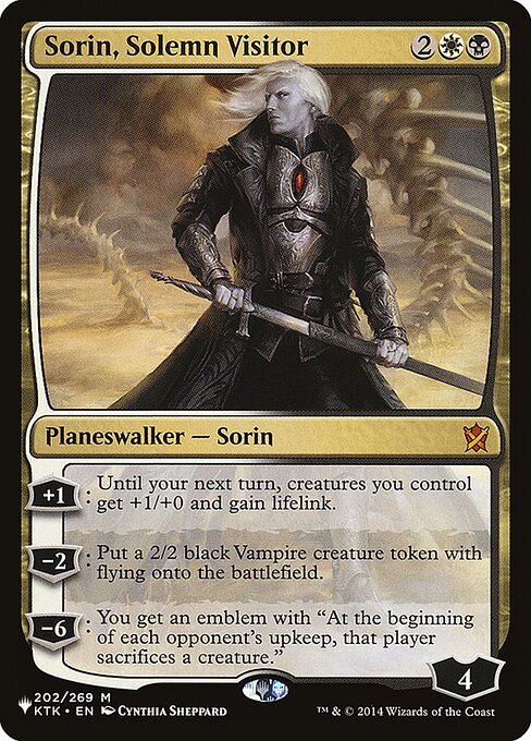 Sorin, Solemn Visitor (PLST) — Nonfoil