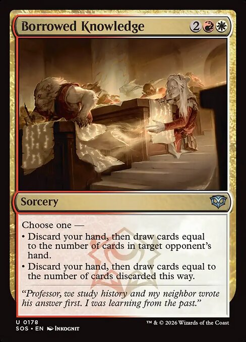 Borrowed Knowledge (SOS) — Nonfoil