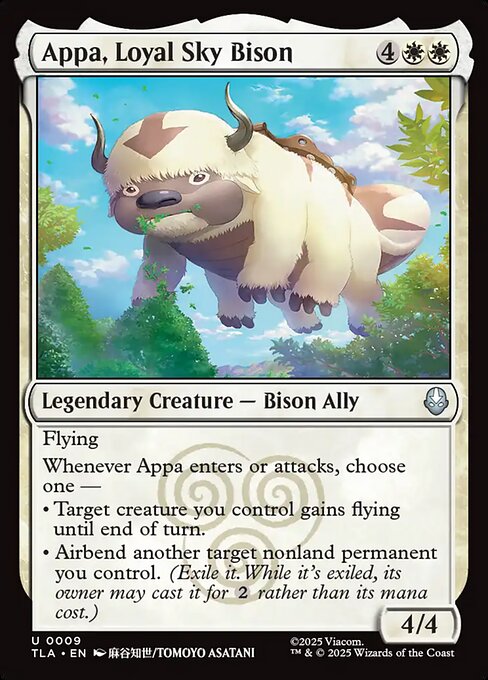 Appa, Loyal Sky Bison (TLA) — Nonfoil