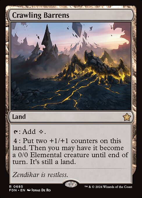 Crawling Barrens (FDN) — Nonfoil