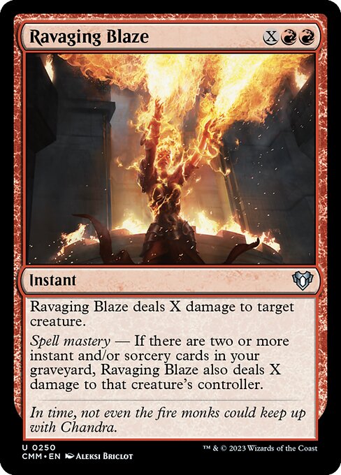 Ravaging Blaze (CMM) — Foil