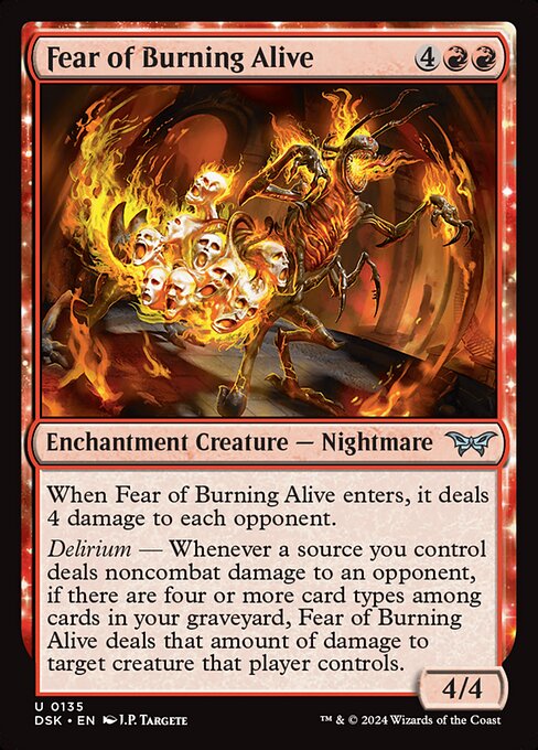 Fear of Burning Alive (DSK) — Foil