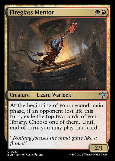 Fireglass Mentor (BLB) — Nonfoil