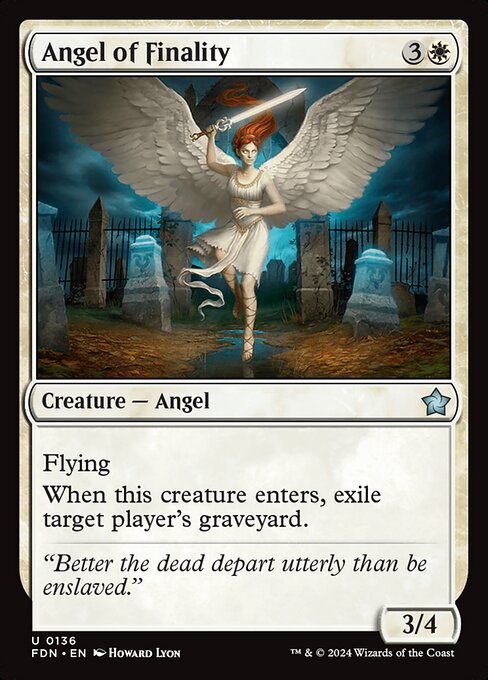 Angel of Finality (FDN) — Nonfoil