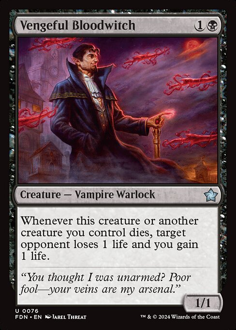 Vengeful Bloodwitch (FDN) — Nonfoil