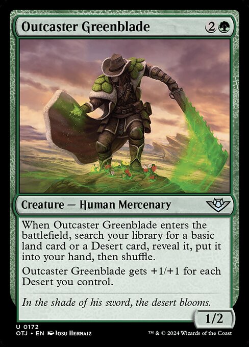 Outcaster Greenblade (OTJ) — Nonfoil