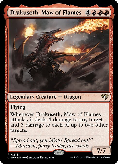 Drakuseth, Maw of Flames (CMM) — Foil