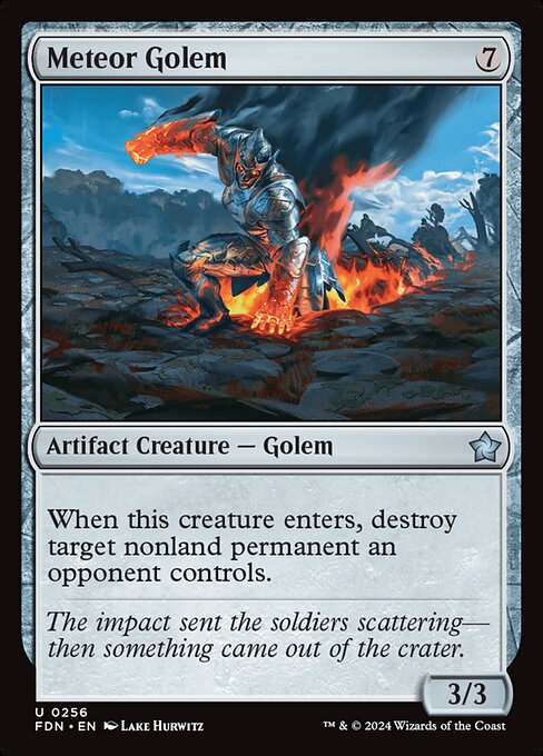 Meteor Golem (FDN) — Nonfoil