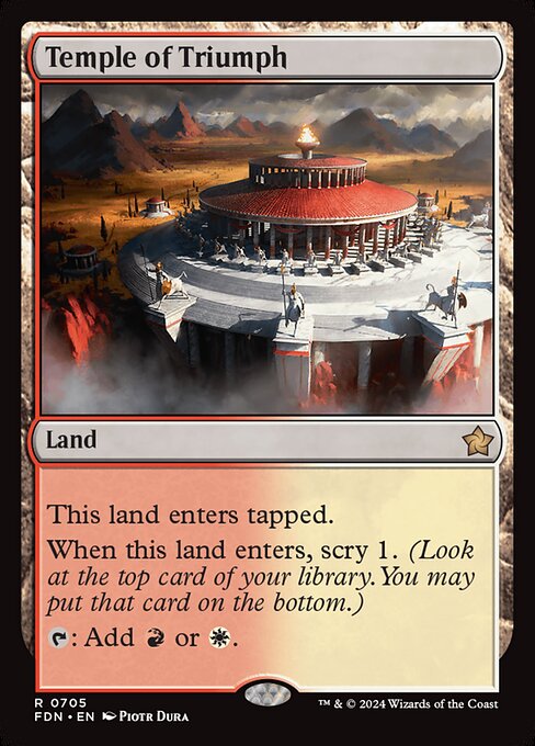 Temple of Triumph (FDN) — Nonfoil