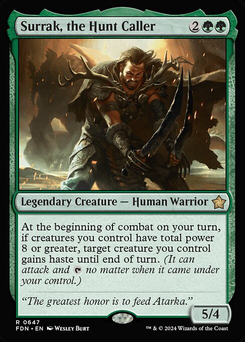 Surrak, the Hunt Caller (FDN) — Nonfoil