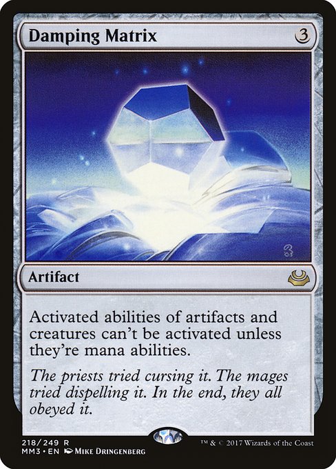 Damping Matrix (MM3) — Nonfoil